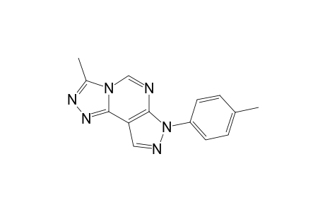 3-METHYL-7-PARA-TOLYL-7H-PYRAZOLO-[4,3-E]-[1,2,4]-TRIAZOLO-[4,3-C]-PYRIMIDINE