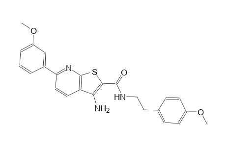 3-amino-6-(3-methoxyphenyl)-N-[2-(4-methoxyphenyl)ethyl]thieno[2,3-b]pyridine-2-carboxamide