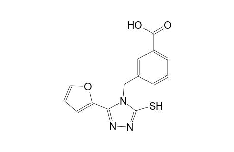 benzoic acid, 3-[[3-(2-furanyl)-5-mercapto-4H-1,2,4-triazol-4-yl]methyl]-