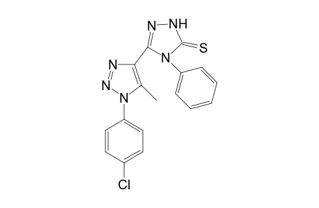 3-[1-(4-chlorophenyl)-5-methyl-1,2,3-triazol-4-yl]-4-phenyl-1H-1,2,4-triazole-5-thione