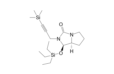 (1R,7aS)-1-((Triethylsilyl)oxy)-2-(3-(trimethylsilyl)prop-2-yn-1-yl)tetrahydro-1H-pyrrolo[1,2-c]imidazol-3(2H)-one