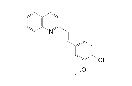 Phenol, 2-methoxy-4-(2-quinolinyl)ethenyl-