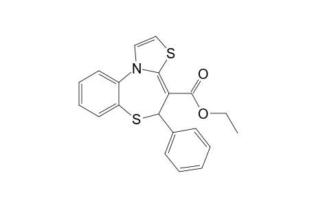 4-ETHOXYCARBONYL-5-PHENYL-5H-THIAZOLO-[2,3-D]-[1,5]-BENZOTHIAZEPINE