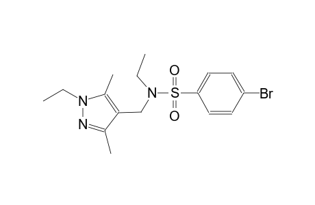 benzenesulfonamide, 4-bromo-N-ethyl-N-[(1-ethyl-3,5-dimethyl-1H-pyrazol-4-yl)methyl]-