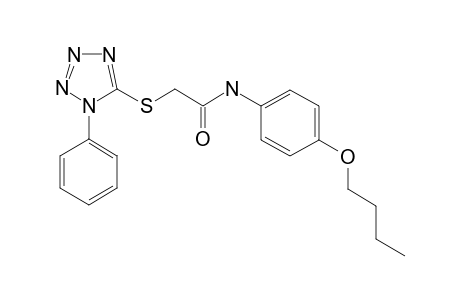 N-(4-butoxyphenyl)-2-(1-phenyltetrazol-5-yl)sulfanyl-acetamide