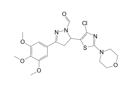 5-(4-Chloro-2-morpholinothiazol-5-yl)-1-formyl-3-(3,4,5-trimethoxylphenyl)-4,5-dihydo-1H-pyrazole