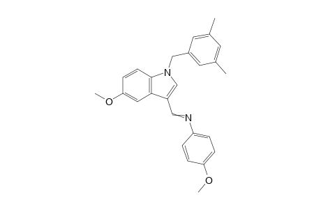 N-{[1-(3,5-Dimethylbenzyl)-5-methoxy-1H-indol-3-yl]methylene}-4-methoxyaniline