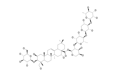 DURANTANIN-III;POLYGALACIC-ACID-3-O-BETA-D-GLUCOPYRANOSIDO-28-O-[ALPHA-L-RHAMNOPYRANOSYL-(1->3)-BETA-D-XYLOPYRANOSYL-(1->4)-ALPHA-L-RHAMNOPYRANOSYL