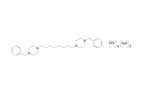1,1'-hexamethylenebis[4-benzylpiperazine], tetrahydrochloride, dihydrate