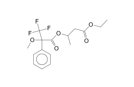 3-(3,3,3-trifluoro-2-methoxy-1-oxo-2-phenylpropoxy)butanoic acid ethyl ester