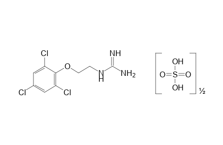 [2-(2,4,6-trichlorophenoxy)ethyl]guanidine, hemisulfate