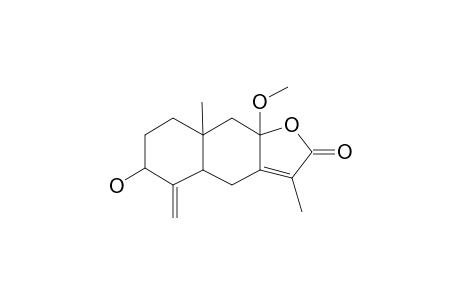 6-Hydroxy-9A-methoxy-3,8A-dimethyl-5-methylidene-4,4A,6,7,8,9-hexahydrobenzo[F][1]benzofuran-2-one