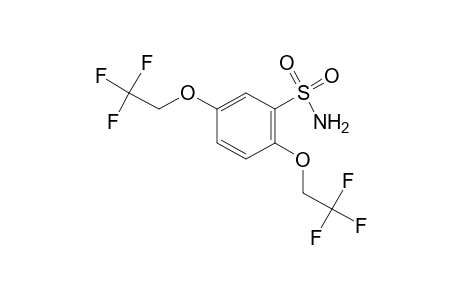 2,5-bis(2,2,2-trifluoroethoxy)benzenesulfonamide