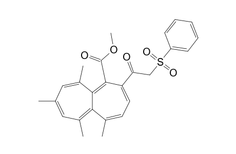 Methyl 5,6,8,10-tetramethyl-2-[(phenylsulfonyl)acetyl]heptalene-1-carboxylate