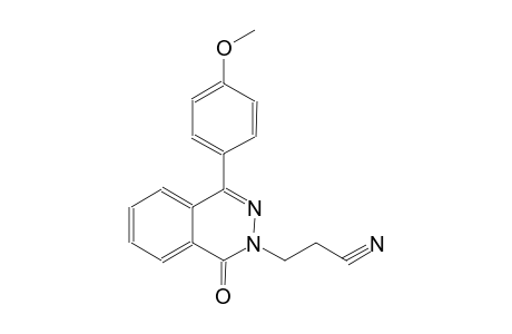 3-(4-(4-methoxyphenyl)-1-oxo-2(1H)-phthalazinyl)propanenitrile