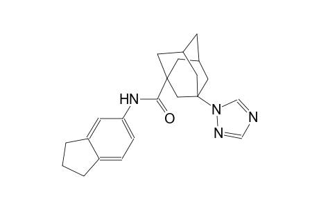 N-(2,3-dihydro-1H-inden-5-yl)-3-(1H-1,2,4-triazol-1-yl)-1-adamantanecarboxamide