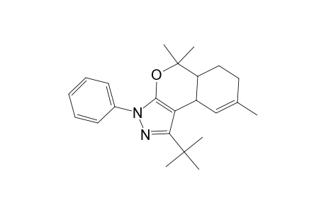 (5aRS,9aSR)-1-tert-butyl-5,5,8-trimethyl-3-phenyl-3,5,5a,6,7,9a-hexahydro[2]benzopyrano[3,4-c]pyrazole