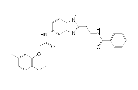 N-[2-(5-{[(2-isopropyl-5-methylphenoxy)acetyl]amino}-1-methyl-1H-benzimidazol-2-yl)ethyl]benzamide