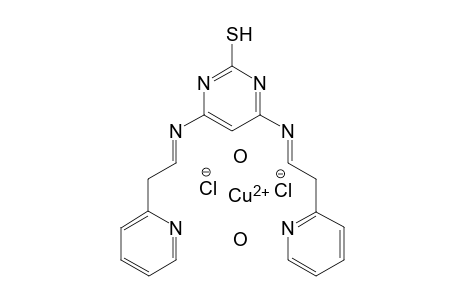 (4,6-Bis((E)-(2-(pyridin-2-yl)ethylidene)amino)pyrimidine-2-thiol)copper(II) chloride