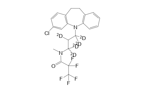 N(1)-[N-(pentafluoroethyl)carbonyl-N-methylamino-1',1',2',3',3'-pentadeuteriopropyl]-10,11-dihydro-3-chlorodibenz[b,f]azepine