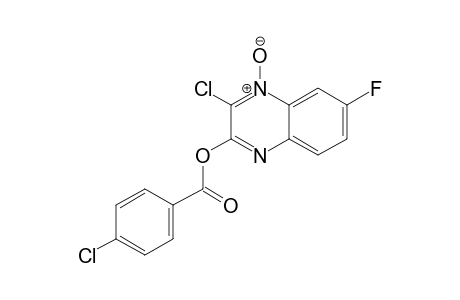 2-Chloro-3-(4-chlorobenzoyloxy)-7-fluoroquinoxaline 1-Oxide