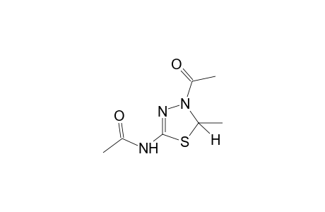N-(4-acetyl-5-methyl-deltasquare-1,3,4-thiadiazolin-2-yl]acetamide