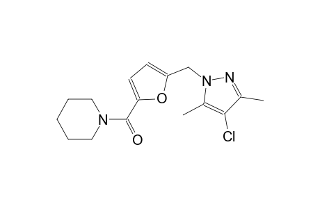 1-{5-[(4-chloro-3,5-dimethyl-1H-pyrazol-1-yl)methyl]-2-furoyl}piperidine