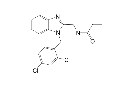 N-({1-[(2,4-dichlorophenyl)methyl]-1H-1,3-benzodiazol-2-yl}methyl)propanamide