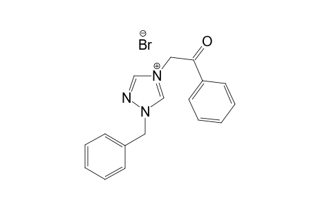 1-Benzyl-4-phenacyl-1H-[1,2,4]triazol-4-um bromide