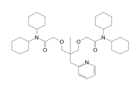 N,N-dicyclohexyl-2-[2-[[2-(dicyclohexylamino)-2-keto-ethoxy]methyl]-2-(2-pyridylmethyl)butoxy]acetamide