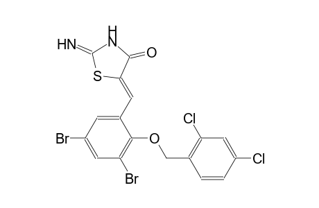 4-thiazolidinone, 5-[[3,5-dibromo-2-[(2,4-dichlorophenyl)methoxy]phenyl]methylene]-2-imino-, (5Z)-