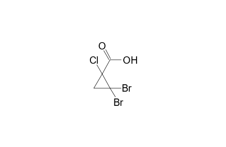 2,2-Dibromo-1-chlorocyclopropanecarboxylic acid