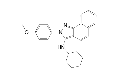 3-(cyclohexylamino)-2-(p-methoxyphenyl)-2H-benz[g]indazole