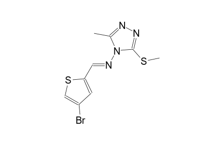 N-[(E)-(4-bromo-2-thienyl)methylidene]-3-methyl-5-(methylsulfanyl)-4H-1,2,4-triazol-4-amine