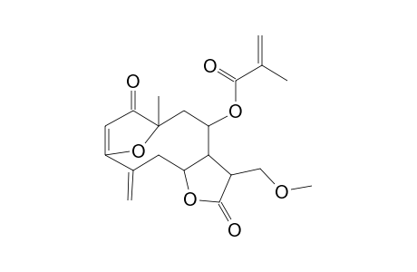 3-(Methoxymethyl)-6-methyl-10-methylene-2,7-dioxo-2,3,3A,4,5,6,7,10,11,11A-decahydro-6,9-epoxycyclodeca[B]furan-4-yl methacrylate