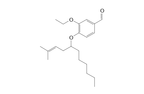 3-ethoxy-4-((2-methylundec-2-en-5-yl)oxy)benzaldehyde