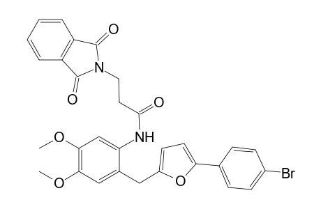 N-(2-{[5-(4-Bromophenyl)-2-furyl]methyl}-4,5-dimethoxyphenyl)-3-(1,3-dioxo-1,3-dihydro-2H-isoindol-2-yl)propanamide