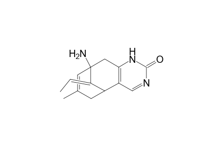 (11E)-(+-)-9-Amino-11-ethylidene-5,6,9,10-tetrahydro-7-methyl-5,9-methanocycloocta[d]pyrimidin-2(1H)-one