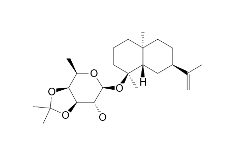 (4S,5S,7R,10S)-EUDESM-11-EN-4-OL-3'-O,4'-O-ISOPROPYLIDEN-BETA-D-FUCOPYRANOSIDE