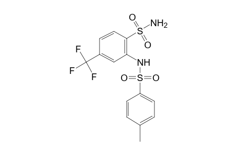 2-([(4-Methylphenyl)sulfonyl]amino)-4-(trifluoromethyl)benzenesulfonamide