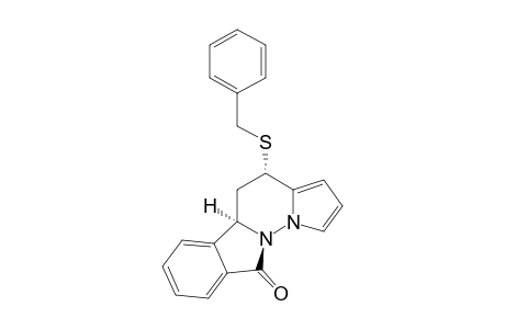 TRANS-12-BENZYLTHIO-6,10B,11,12-TETRAHYDRO-PYRROLO-[1',2':2,3]-PYRIDAZINO-[6,1-A]-ISOINDOL-6-ONE