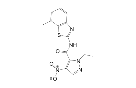 1-ethyl-N-(7-methyl-1,3-benzothiazol-2-yl)-4-nitro-1H-pyrazole-5-carboxamide