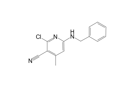 3-Pyridinecarbonitrile, 2-chloro-4-methyl-6-[(phenylmethyl)amino]-