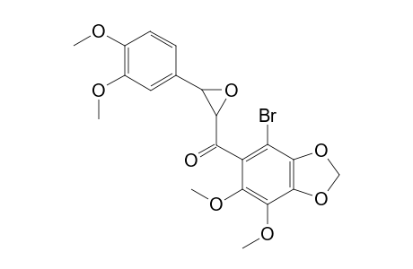 (4-Bromo-6,7-dimethoxy-2H-1,3-benzodioxol-5-yl)[3-(3,4-dimethoxyphenyl)oxiran-2-yl]methanone