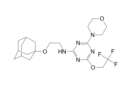 [2-(Adamantan-1-yloxy)-ethyl]-[4-morpholin-4-yl-6-(2,2,2-trifluoro-ethoxy)-[1,3,5]triazin-2-yl]-amine