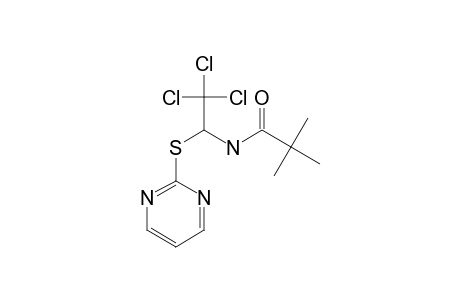 2-(1-PIVALOYLAMINO-2,2,2-TRICHLOROETHYLTHIO)-PYRIMIDINE