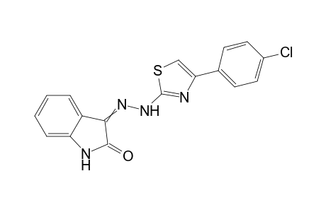 (3E)-1H-indole-2,3-dione 3-{[4-(4-chlorophenyl)-1,3-thiazol-2-yl]hydrazone}