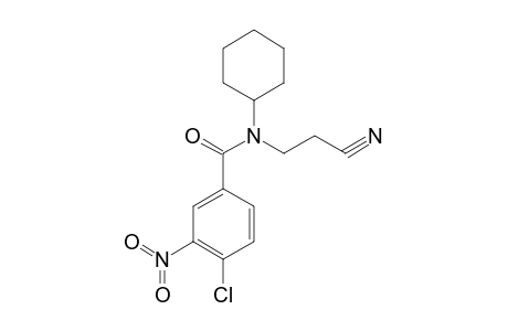 4-chloro-N-(2-cyanoethyl)-N-cyclohexyl-3-nitrobenzamide