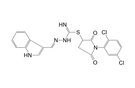1H-indole, 3-[(E)-[[[[1-(2,5-dichlorophenyl)-2,5-dioxo-3-pyrrolidinyl]thio]iminomethyl]hydrazono]methyl]-