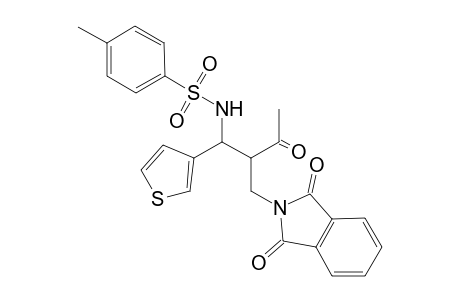 N-(2-((1,3-dioxoisoindolin-2-yl)methyl)-3-oxo-1-(thiophen-3-yl)butyl)-4-methylbenzenesulfonamide